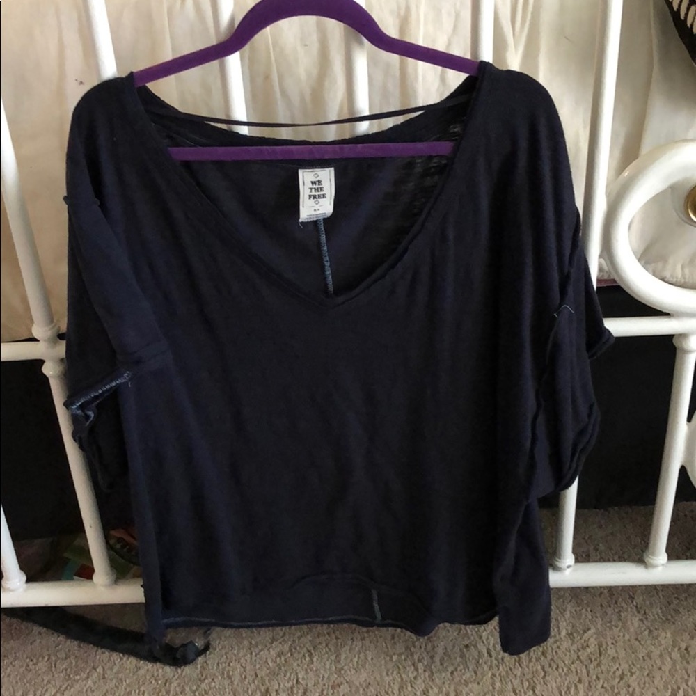 Oversized We the Free Navy Tee